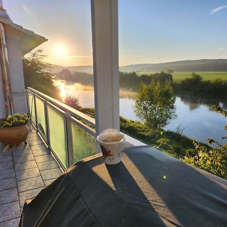 Haus An Der Weser Ferienwohnung Brevorde エクステリア 写真